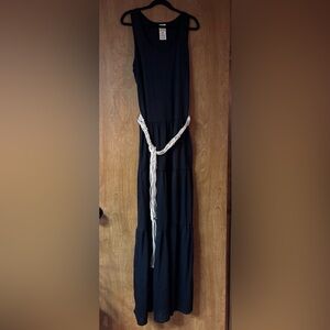 Black maxi dress